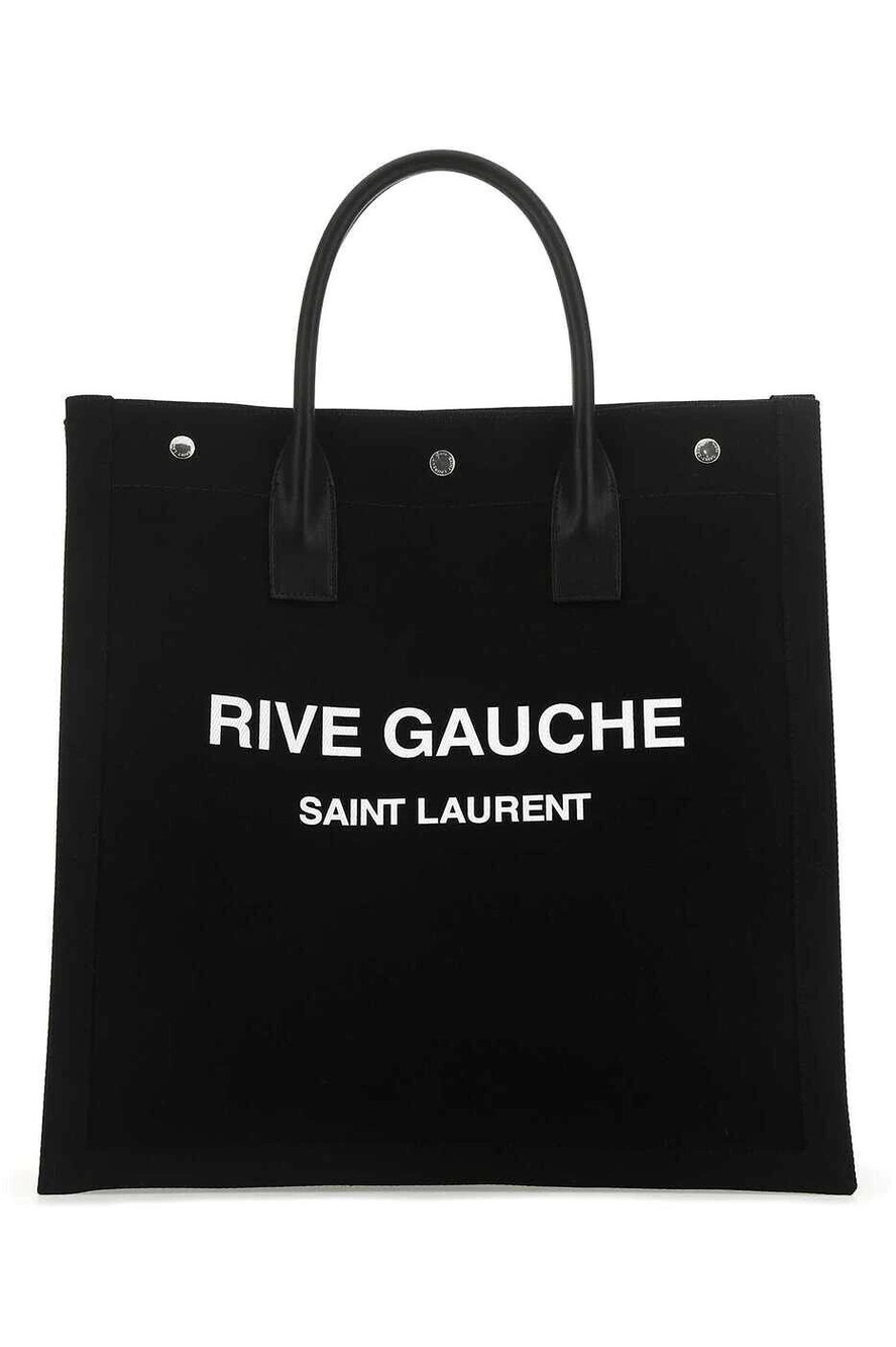 Saint Laurent Uptown Leather Briefcase Black